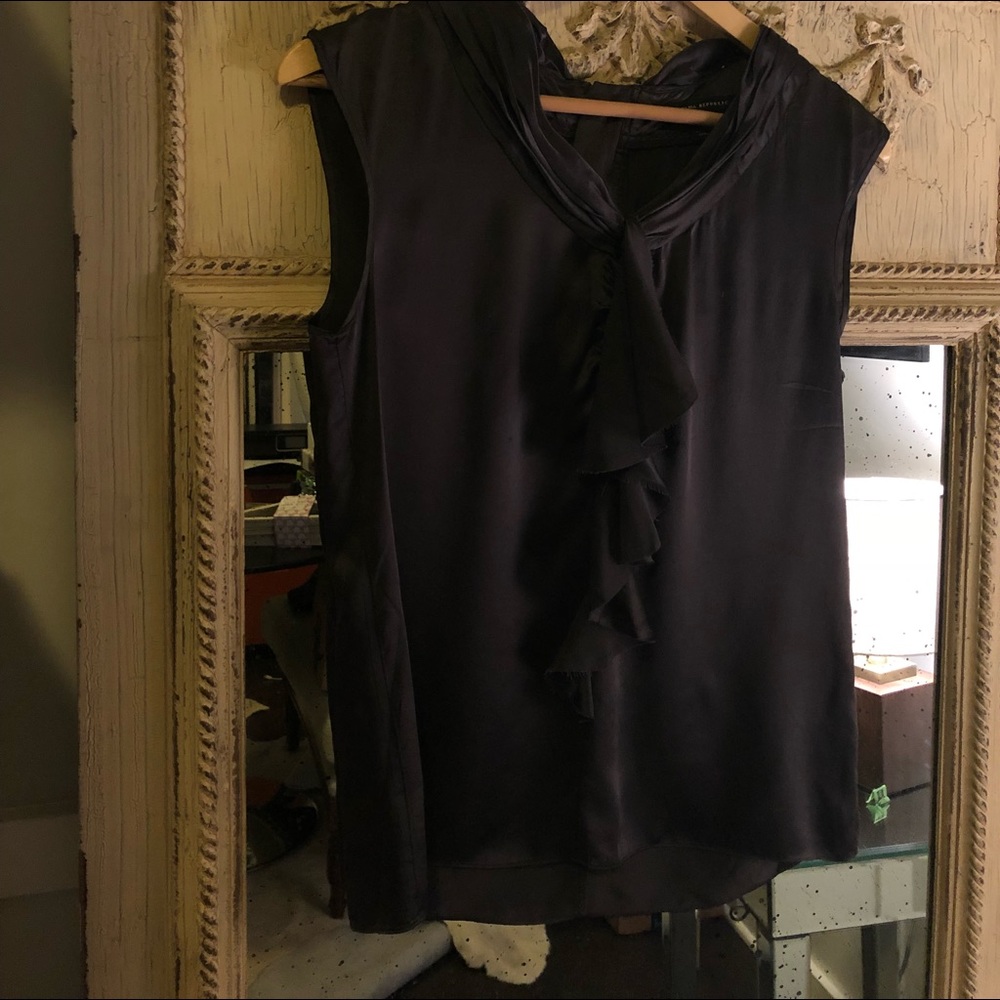 Silk sleeveless blouse